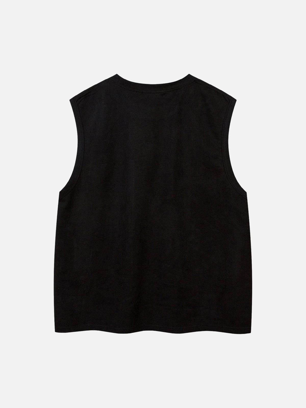 Concert Outfit Suede Thorn Embroidered Vest Concert Outfit Suede Thorn Embroidered Vest