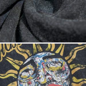 Concert Outfit Sun Doodle Print Tee