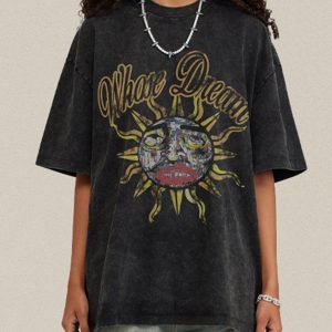 Concert Outfit Sun Doodle Print Tee