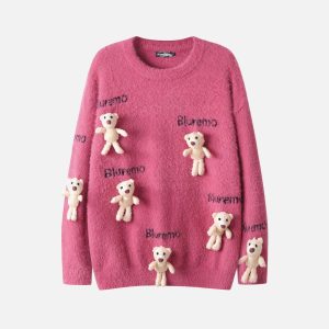 Concert Outfit Teddy Bear Doll Sweater