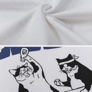 Concert Outfit The Cat After Work Print Tee