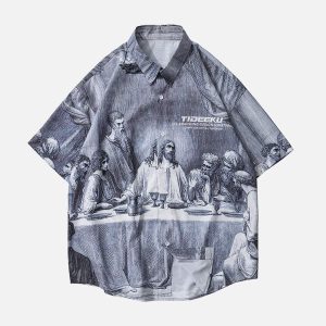 Concert Outfit The Last Supper Printed Shirts