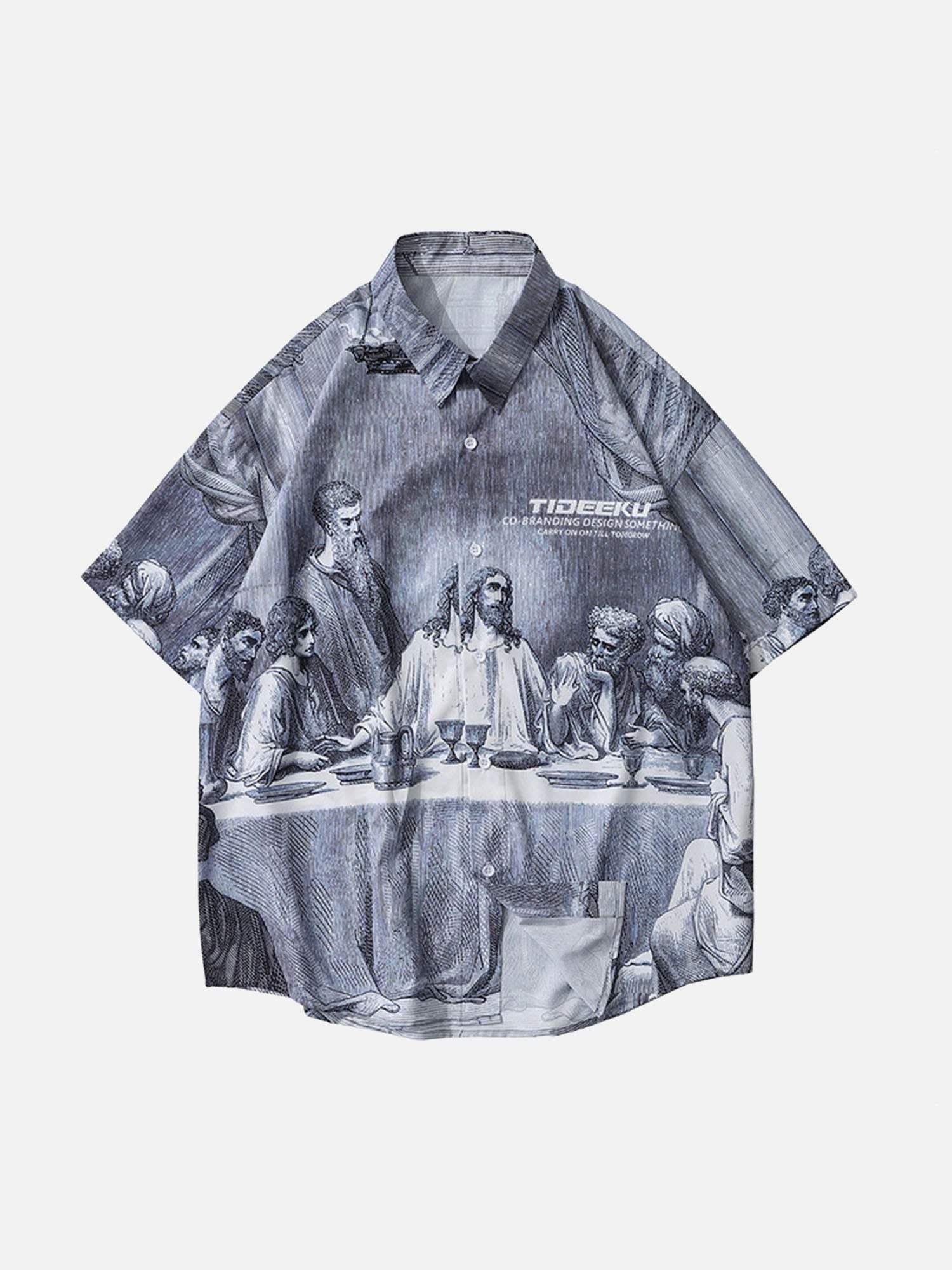 Concert Outfit The Last Supper Printed Shirts Concert Outfit The Last Supper Printed Shirts
