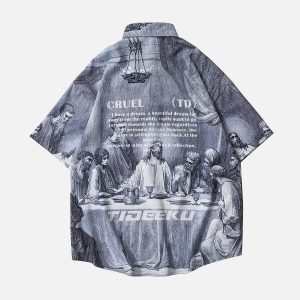 Concert Outfit The Last Supper Printed Shirts