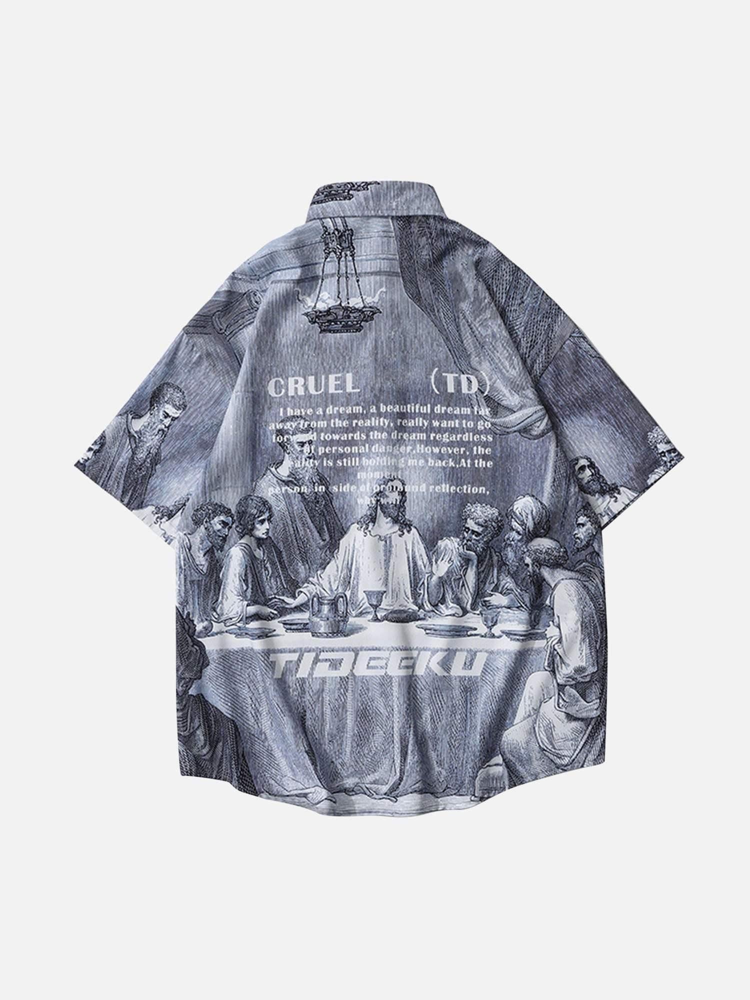 Concert Outfit The Last Supper Printed Shirts Concert Outfit The Last Supper Printed Shirts