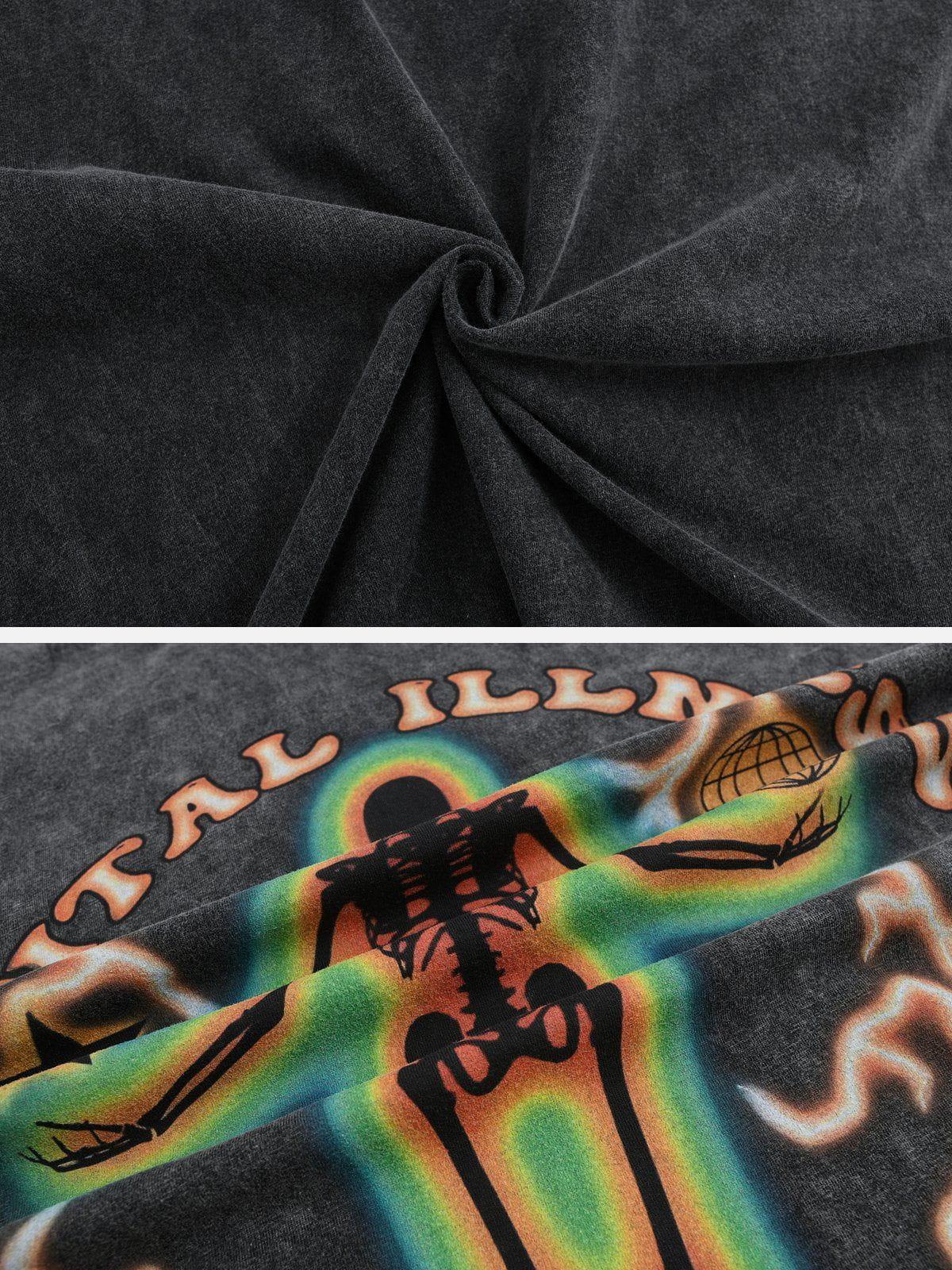 Concert Outfit Thermal Image Skull Print Tee Concert Outfit Thermal Image Skull Print Tee