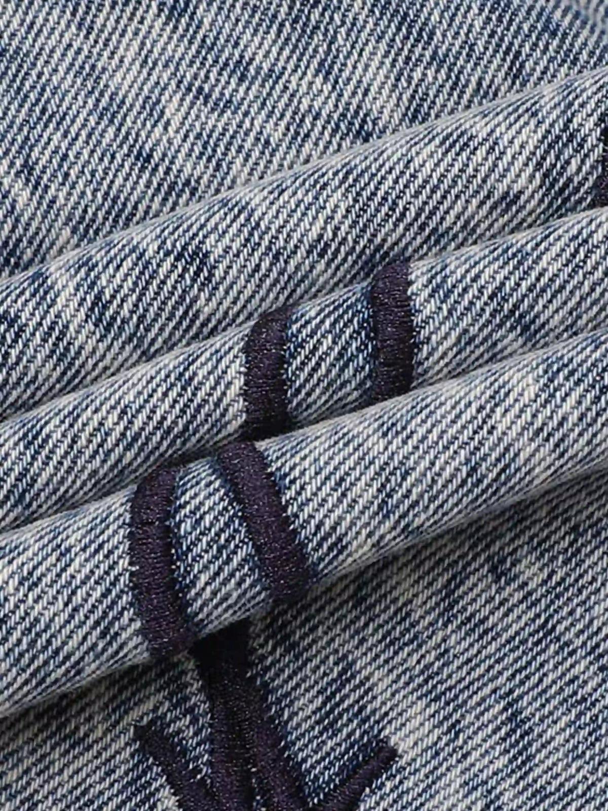 Concert Outfit Thorn Chain Embroidered Jeans Concert Outfit Thorn Chain Embroidered Jeans