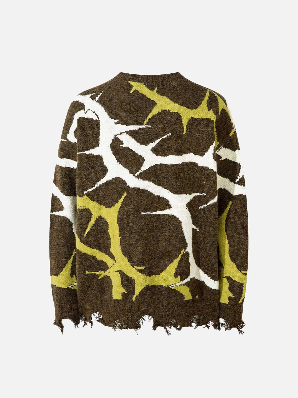 Concert Outfit Thorn Destroyed Sweater Concert Outfit Thorn Destroyed Sweater