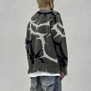 Concert Outfit Thorn Destroyed Sweater