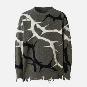 Concert Outfit Thorn Destroyed Sweater