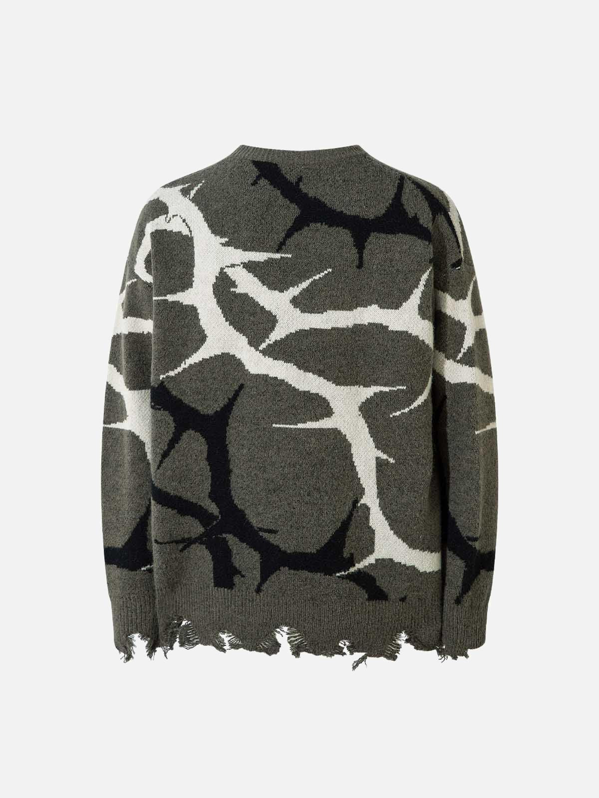 Concert Outfit Thorn Destroyed Sweater Concert Outfit Thorn Destroyed Sweater