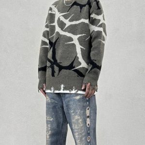 Concert Outfit Thorn Destroyed Sweater