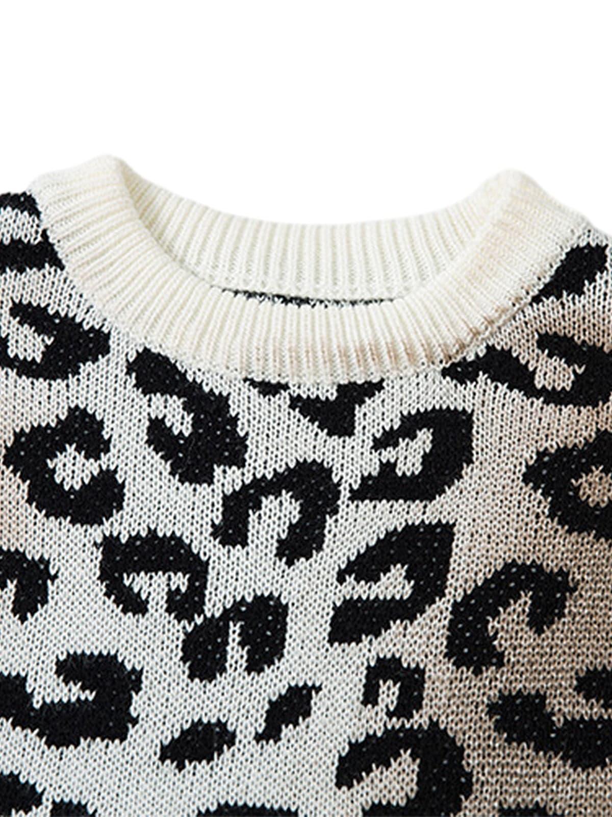 Concert Outfit Tie-Dye Cheetah Jacquard Sweater Concert Outfit Tie-Dye Cheetah Jacquard Sweater