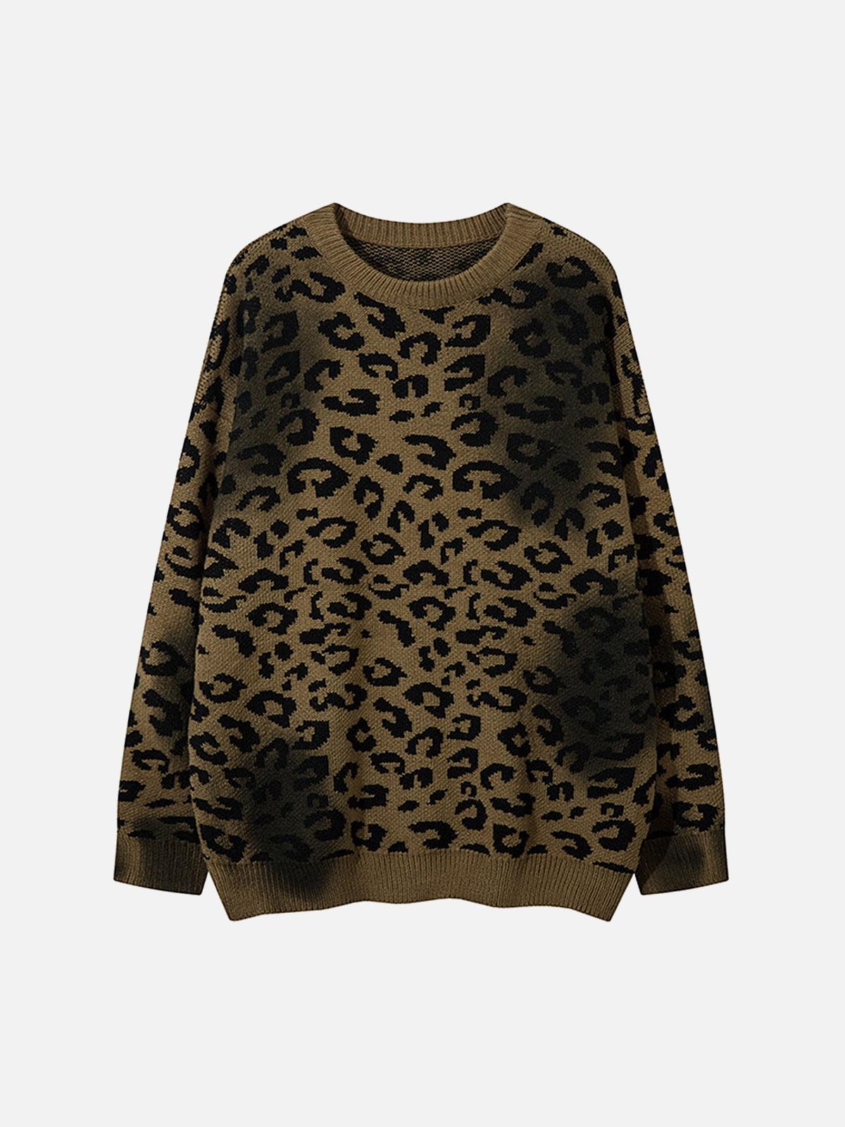 Concert Outfit Tie-Dye Cheetah Jacquard Sweater Concert Outfit Tie-Dye Cheetah Jacquard Sweater