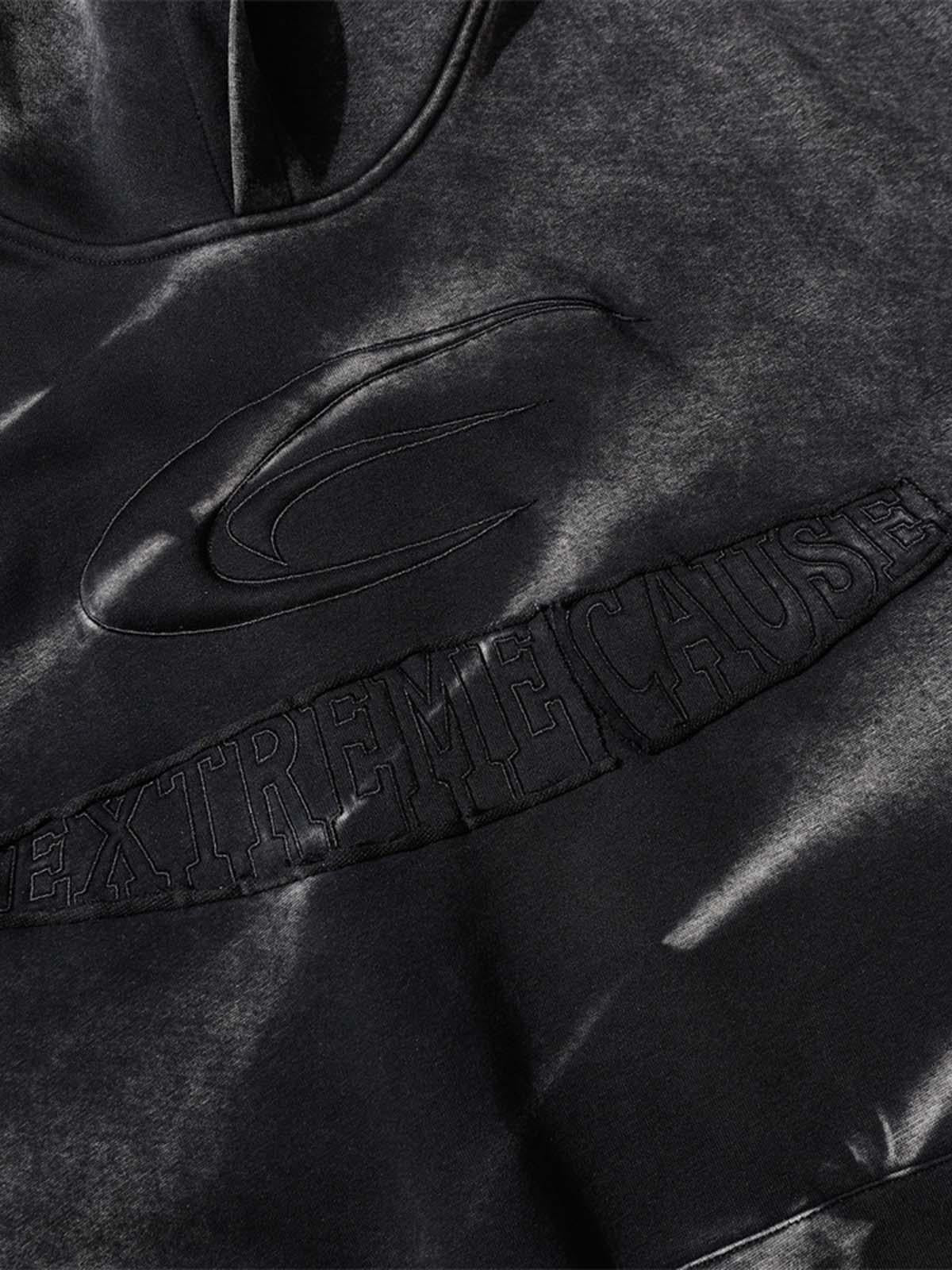 Concert Outfit Tie-Dye Contrasting Print Pullover Hoodie Concert Outfit Tie-Dye Contrasting Print Pullover Hoodie