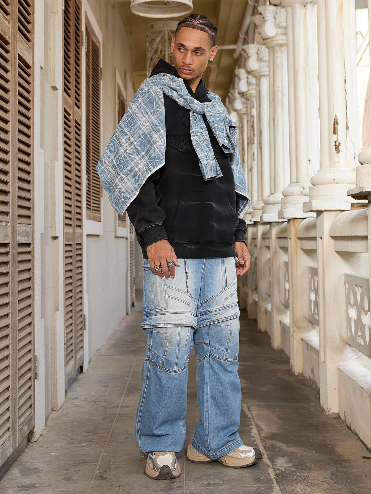 Concert Outfit Tie-Dye Contrasting Print Pullover Hoodie Concert Outfit Tie-Dye Contrasting Print Pullover Hoodie