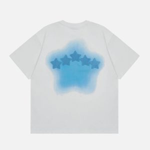 Concert Outfit Tie Dye Flocked Star Tee