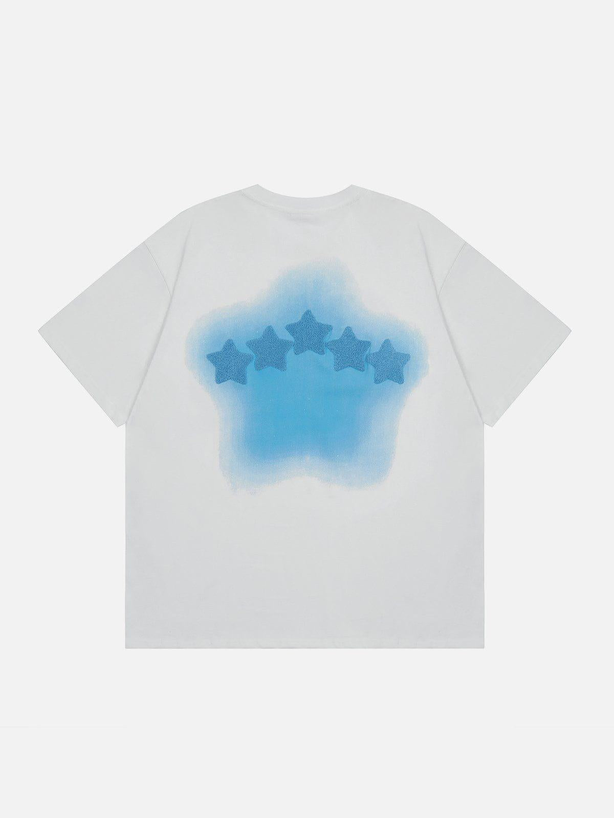 Concert Outfit Tie Dye Flocked Star Tee Concert Outfit Tie Dye Flocked Star Tee