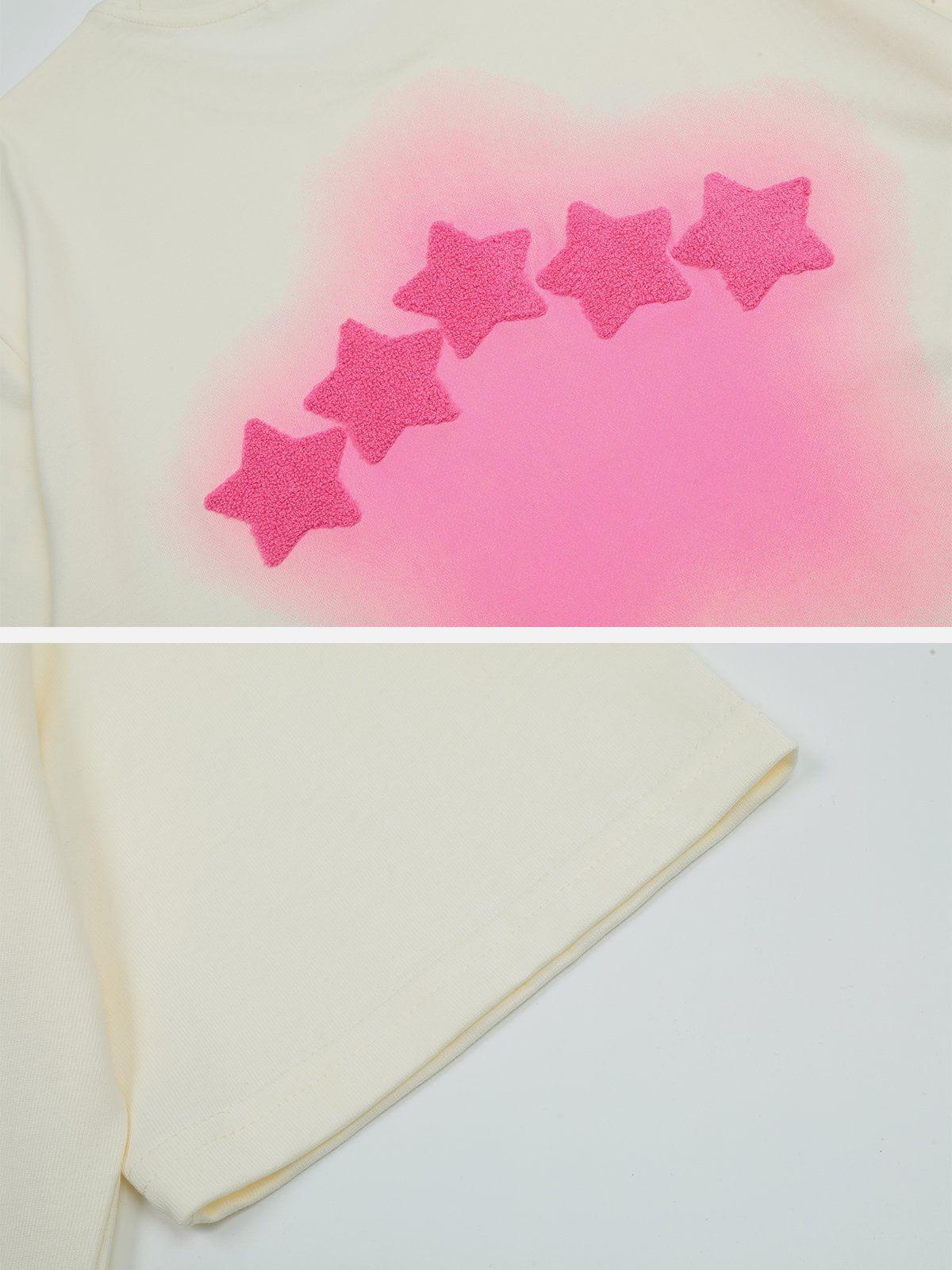 Concert Outfit Tie Dye Flocked Star Tee Concert Outfit Tie Dye Flocked Star Tee