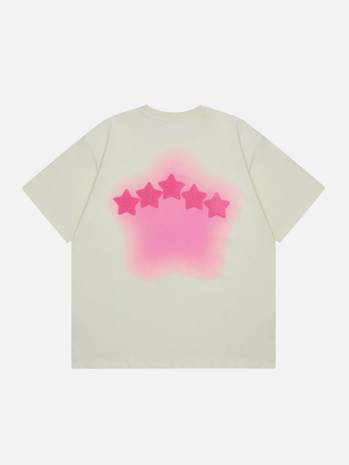 Concert Outfit Tie Dye Flocked Star Tee Concert Outfit Tie Dye Flocked Star Tee