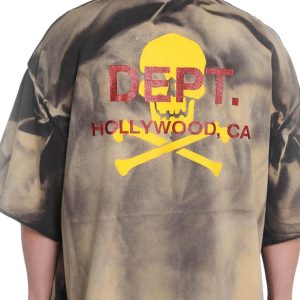 Concert Outfit Tie-Dye Skull Print T-Shirt