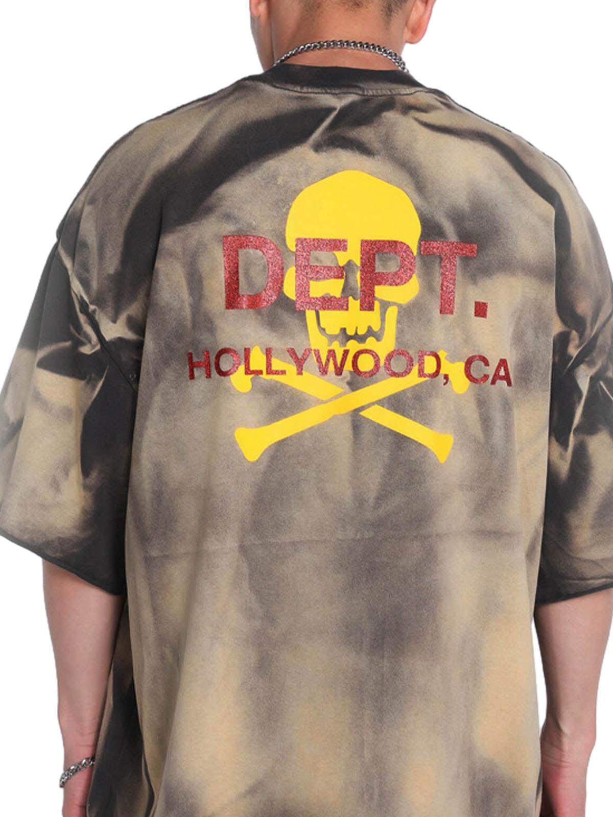 Concert Outfit Tie-Dye Skull Print T-Shirt Concert Outfit Tie-Dye Skull Print T-Shirt