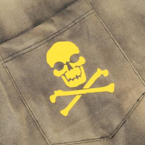 Concert Outfit Tie-Dye Skull Print T-Shirt