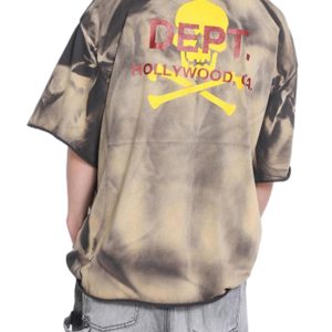 Concert Outfit Tie-Dye Skull Print T-Shirt