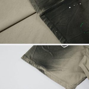 Concert Outfit Tie Dye Splash Ink Washed Tee