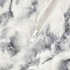 Concert Outfit Tie-Dye Stand Collar Sherpa Jacket