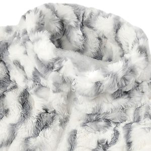 Concert Outfit Tie-Dye Stand Collar Sherpa Jacket