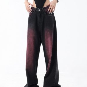 Concert Outfit Tie Dye Washed Jeans