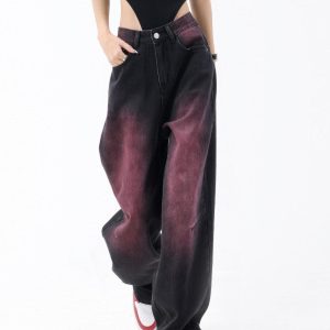 Concert Outfit Tie Dye Washed Jeans