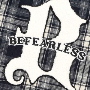 Concert Outfit Towel Embroidered Plaid Shirt