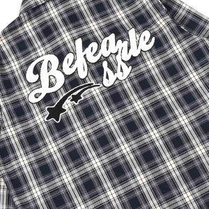 Concert Outfit Towel Embroidered Plaid Shirt