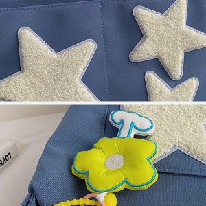 Concert Outfit Towel Embroidery Star Shoulder Bag
