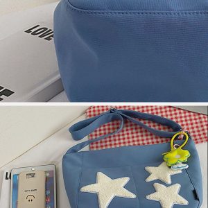 Concert Outfit Towel Embroidery Star Shoulder Bag
