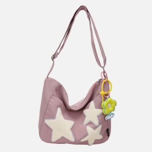 Concert Outfit Towel Embroidery Star Shoulder Bag