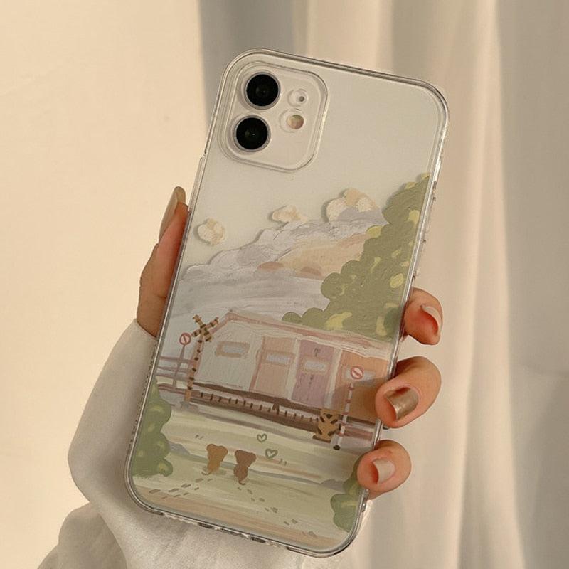 Concert Outfit Train Painting Mobile Phone Case For iPhone