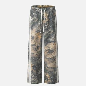 Concert Outfit Tree Branches Digital Print Drapey Pants
