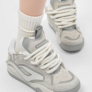 Concert Outfit Trendy And Versatile Thick-Soled Board Shoes