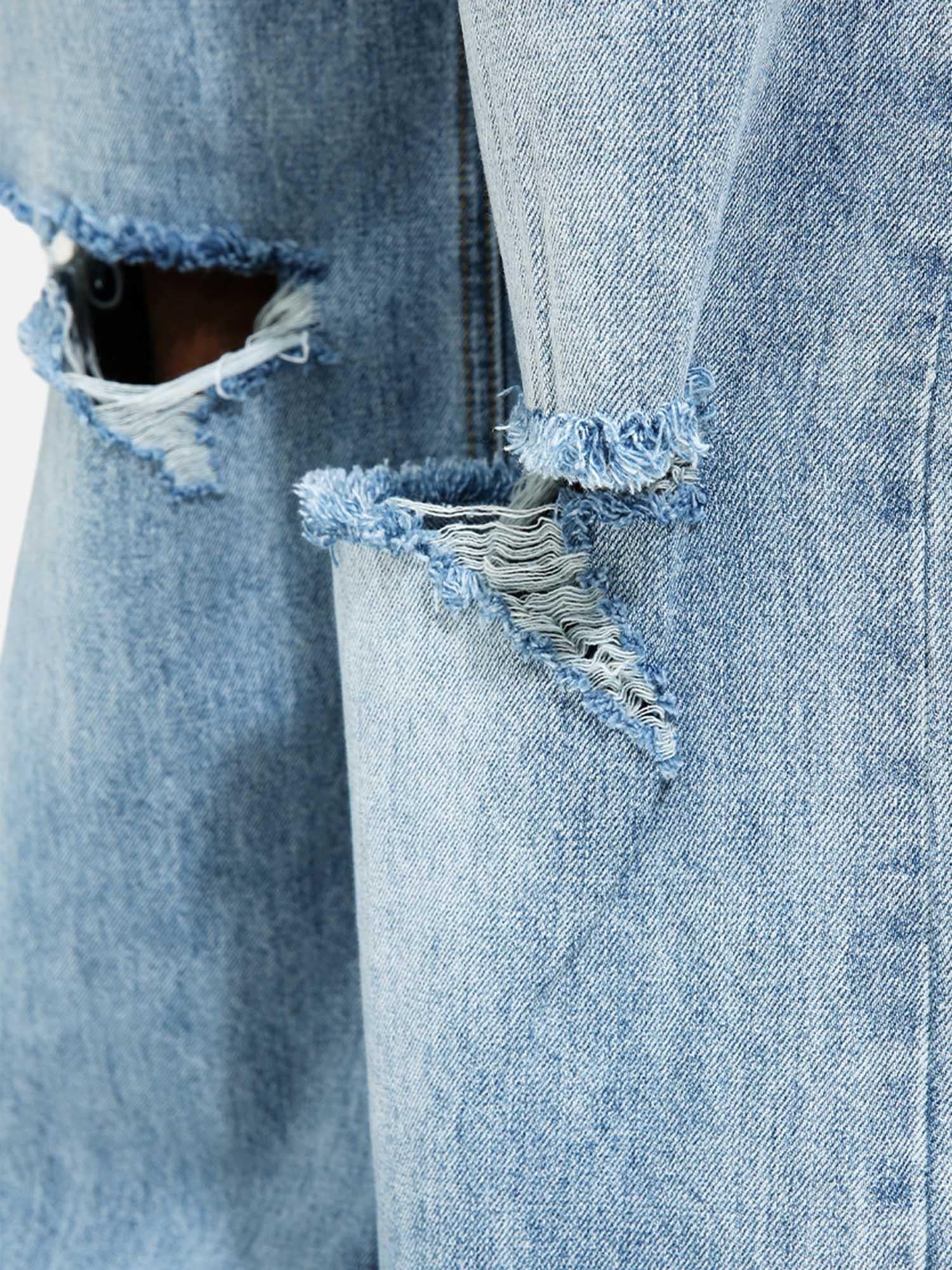 Concert Outfit Trendy Wide-Leg Ripped Jeans Concert Outfit Trendy Wide-Leg Ripped Jeans