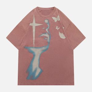 Concert Outfit Twinkling Star Pattern Tee