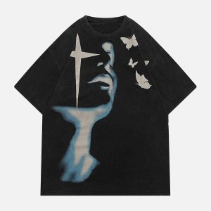 Concert Outfit Twinkling Star Pattern Tee