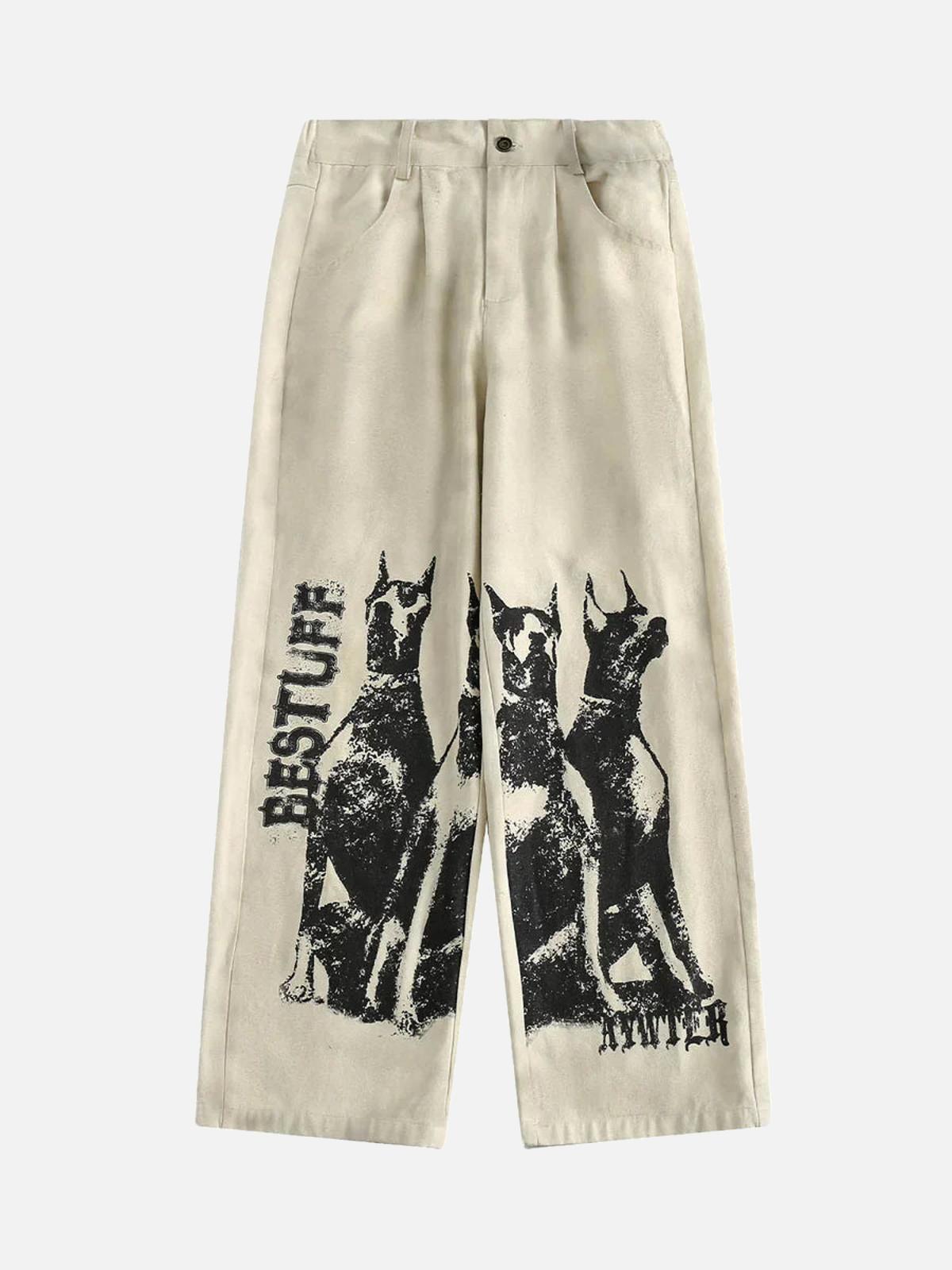 Concert Outfit Urban Doberman Wide-Leg Pants Concert Outfit Urban Doberman Wide-Leg Pants