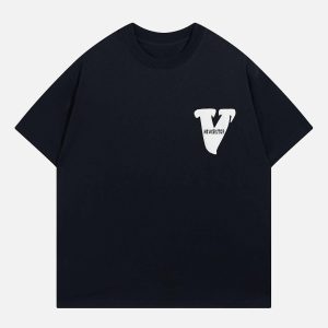 Concert Outfit V Graphic Print Tee