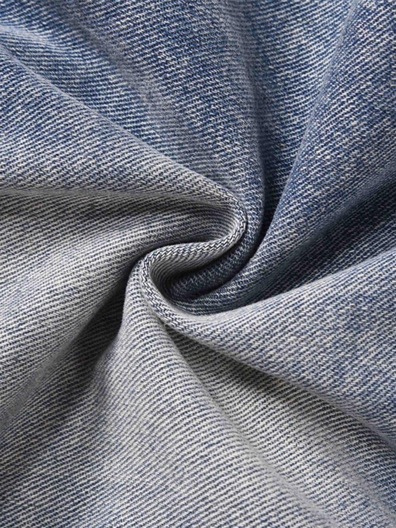 Concert Outfit Versatile Multi-Pocket Straight-Leg Jeans Concert Outfit Versatile Multi-Pocket Straight-Leg Jeans