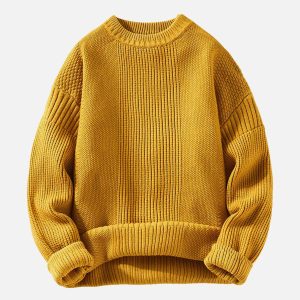 Concert Outfit Vertical Striped Knit Sweater