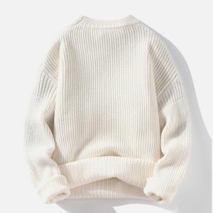 Concert Outfit Vertical Striped Knit Sweater