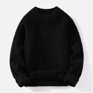 Concert Outfit Vertical Striped Knit Sweater